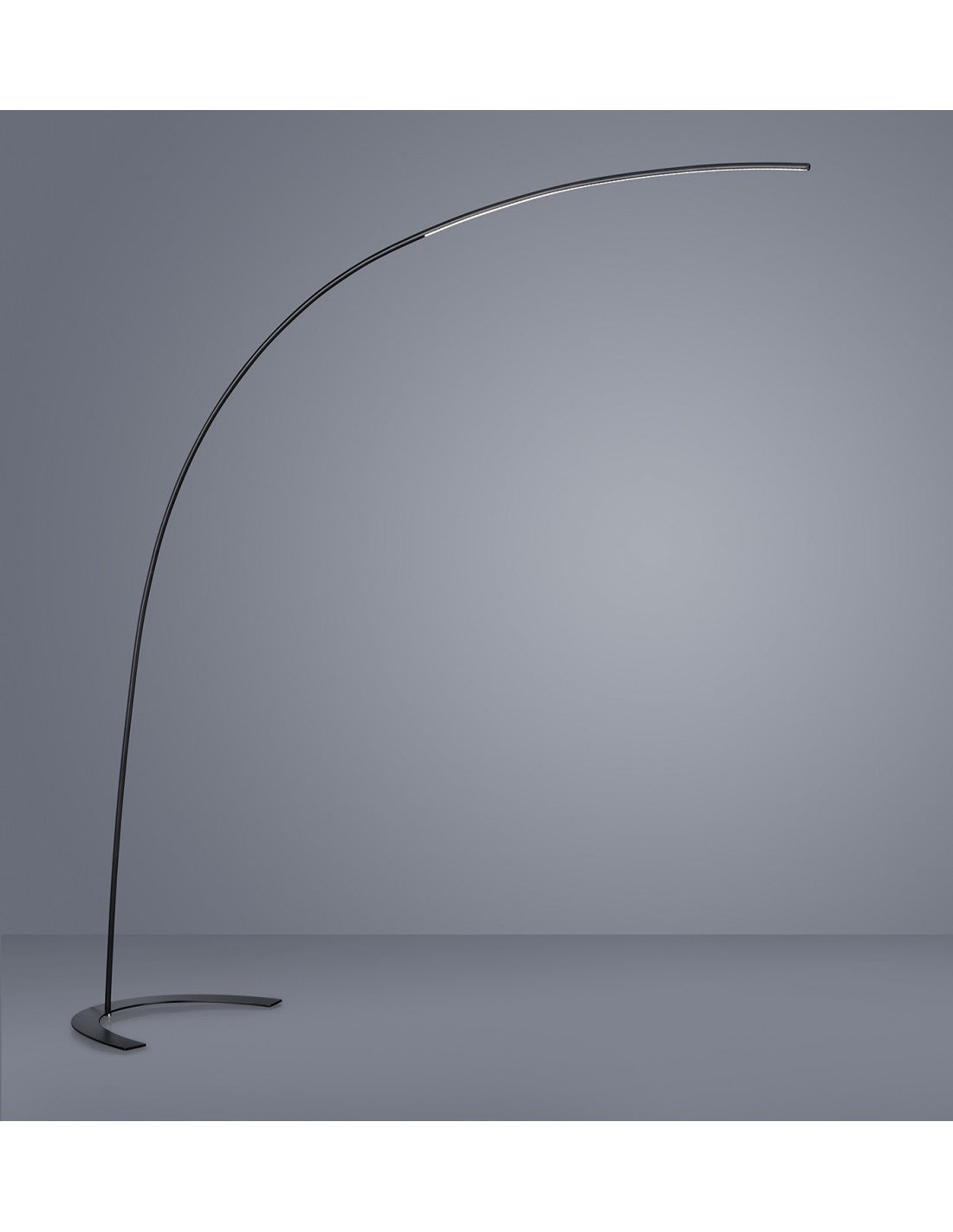 Shanghai Arched Stehleuchte LED 18 W dimmbare schwarze Trio-Beleuchtung