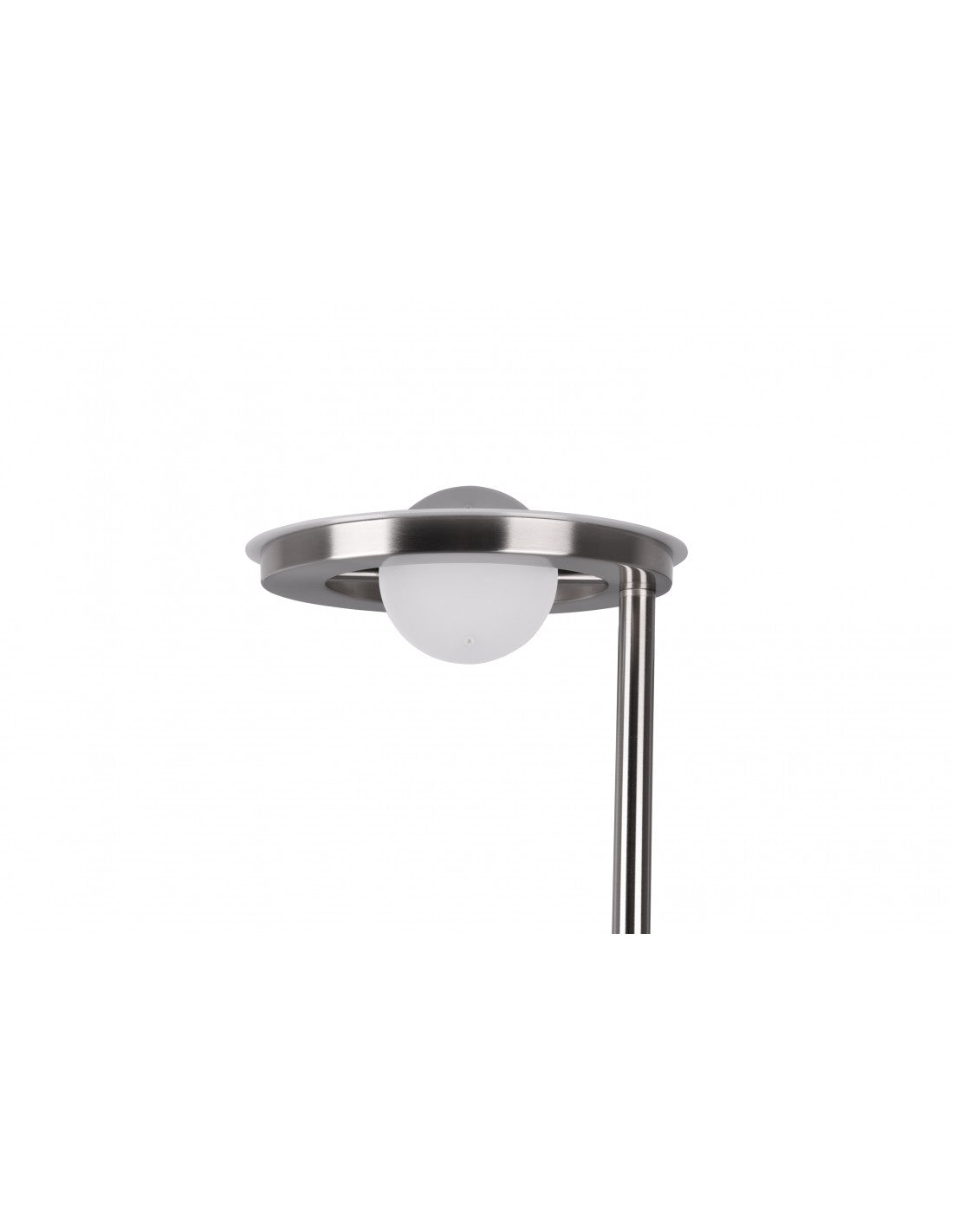 Barrie Nichel Trio Lighting LED-Dimmer-Stehlampe mit Lesespot
