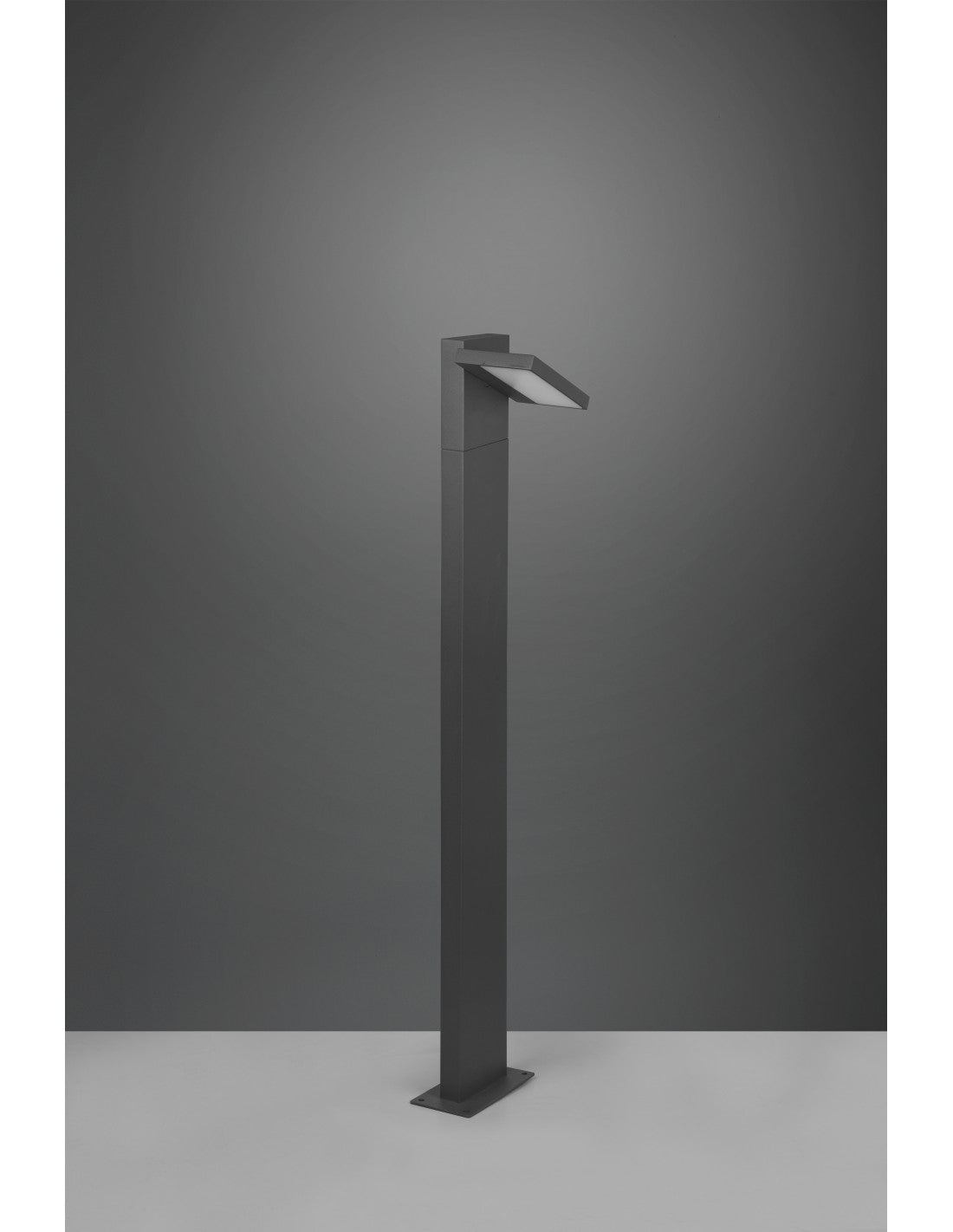 Hoher Mast für den Außenbereich, LED-Anthrazit-Aluminium, IP54, Horton Trio-Beleuchtung