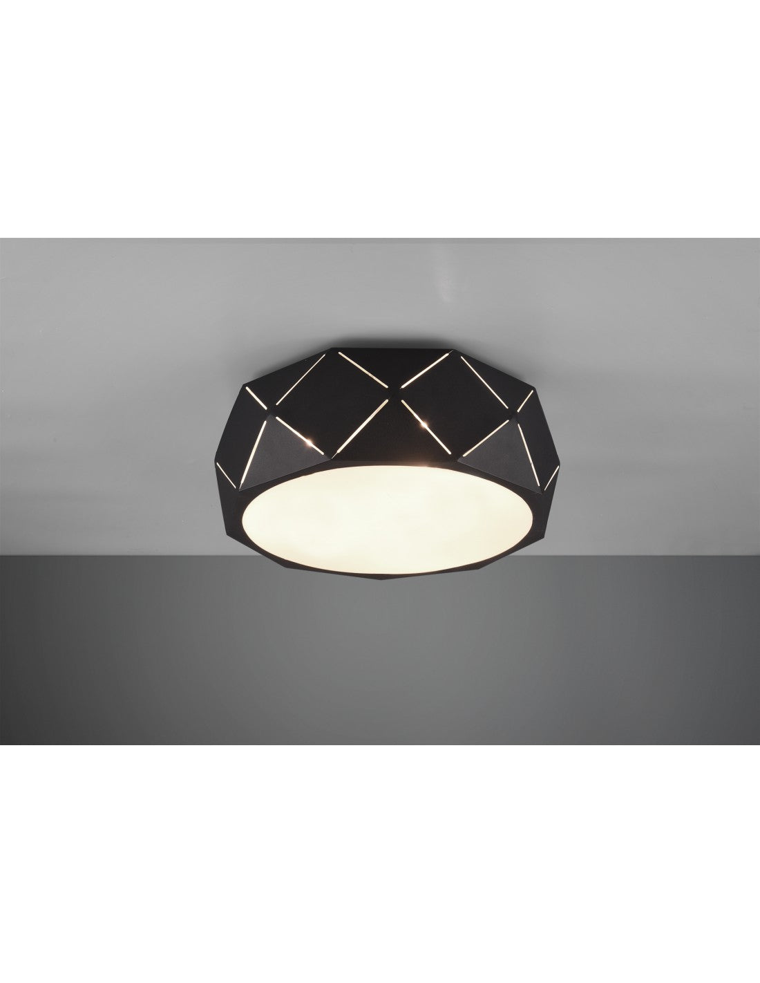 Deckenleuchte 3xE27 Zandor Schwarz Ø40 cm Trio Lighting