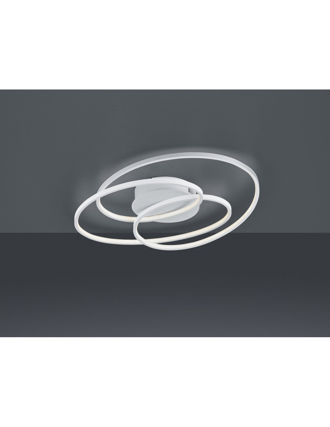 "Gale Plafonerin" 3 Weiße Bianco Opaco Led 38 ,5w Dimmerbare L60 cm Trio Lighting