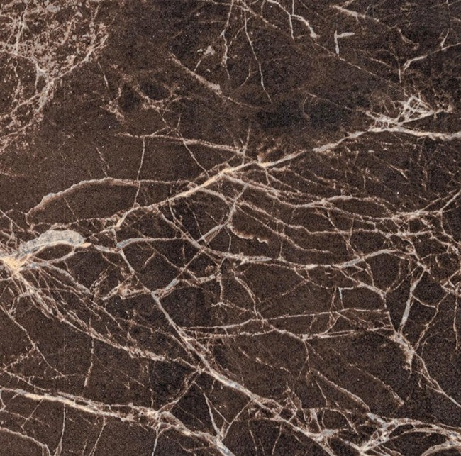 Briva ausziehbarer Tisch in glänzendem Braun-Taubengrau