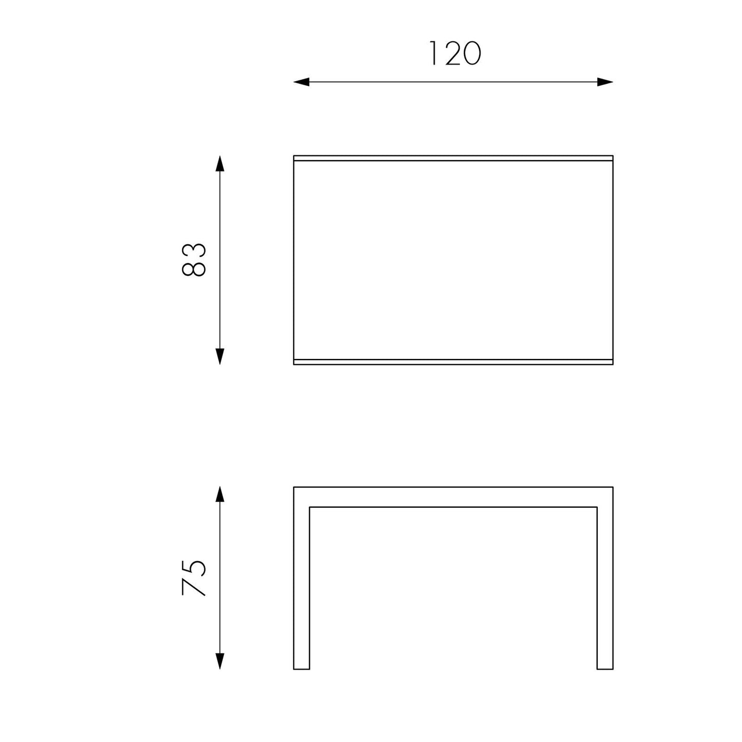 Ausziehbarer Tisch mit grauer Platte aus gehärtetem Glas 120/175/230/290/350x75h cm
