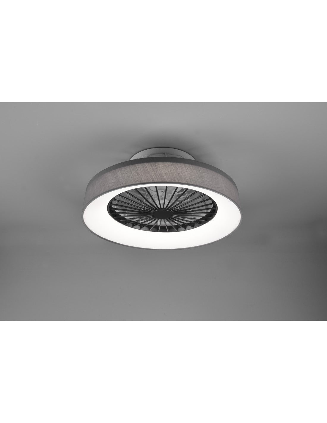 Ventilator Moderno Luce Led 30w Deinable Farsund Grau Trio Lighting