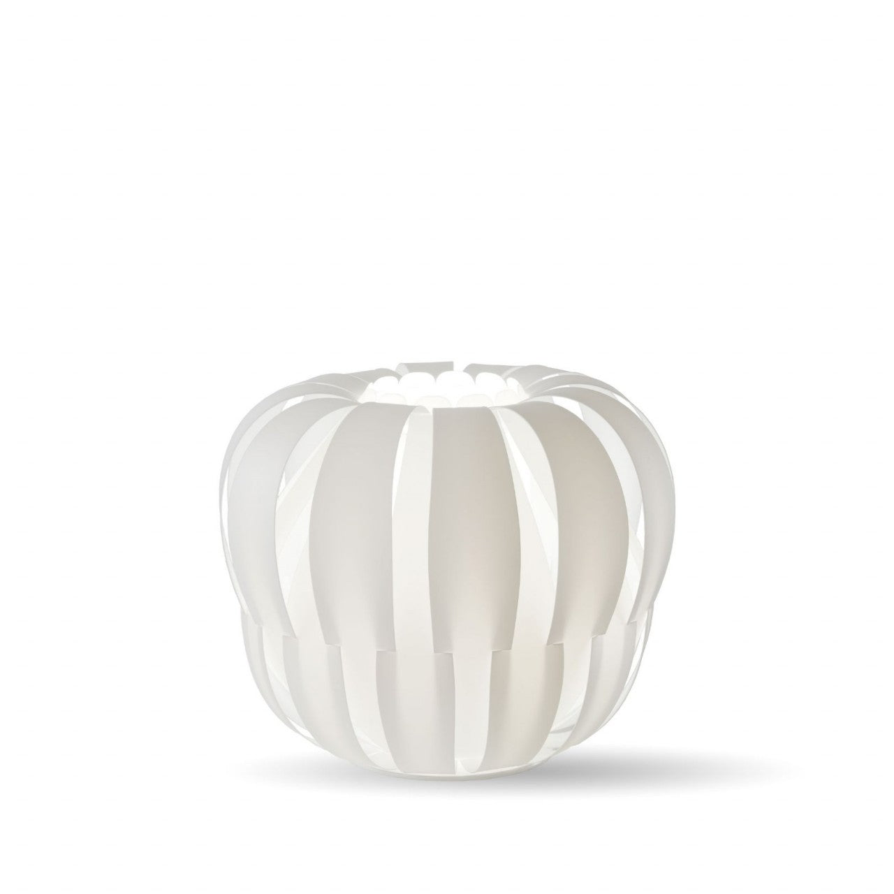 Tischlampe aus weißem Metall cm. 19:00 x 17:00 Uhr