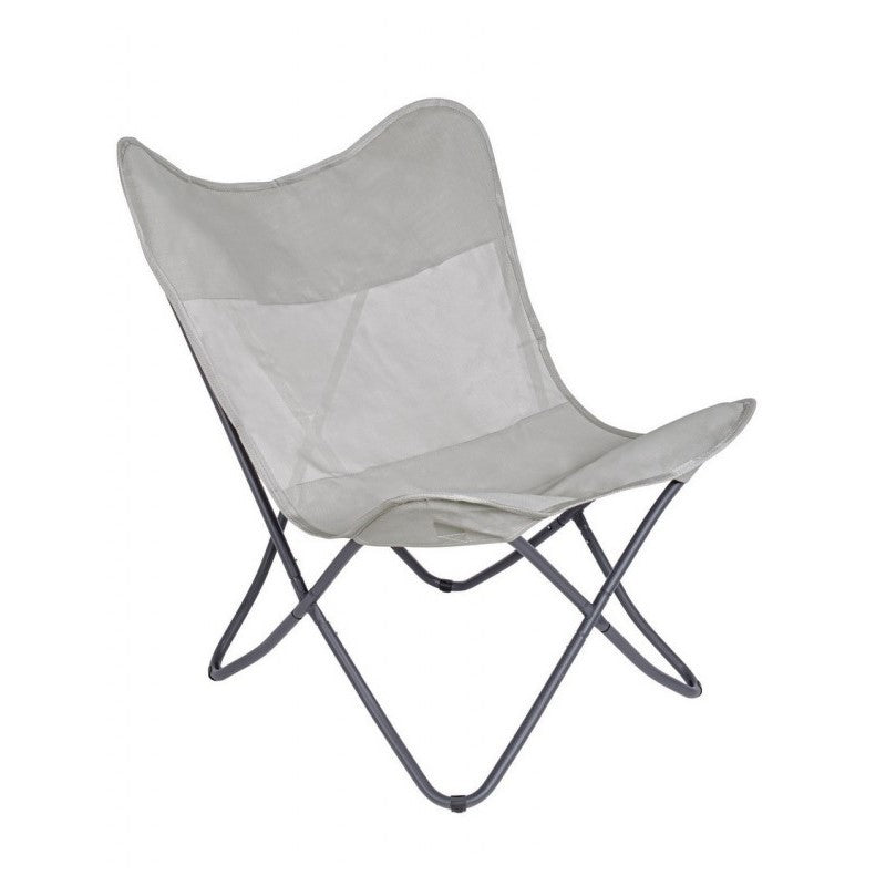 Klappbarer Strandstuhl aus natürlichem Textilene BUTTERFLY GABICCE 77,5x81x H89 cm