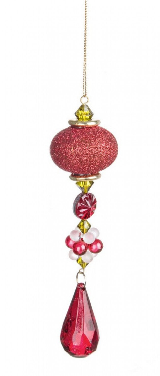 12x Pendulum Sophie Red Pearls