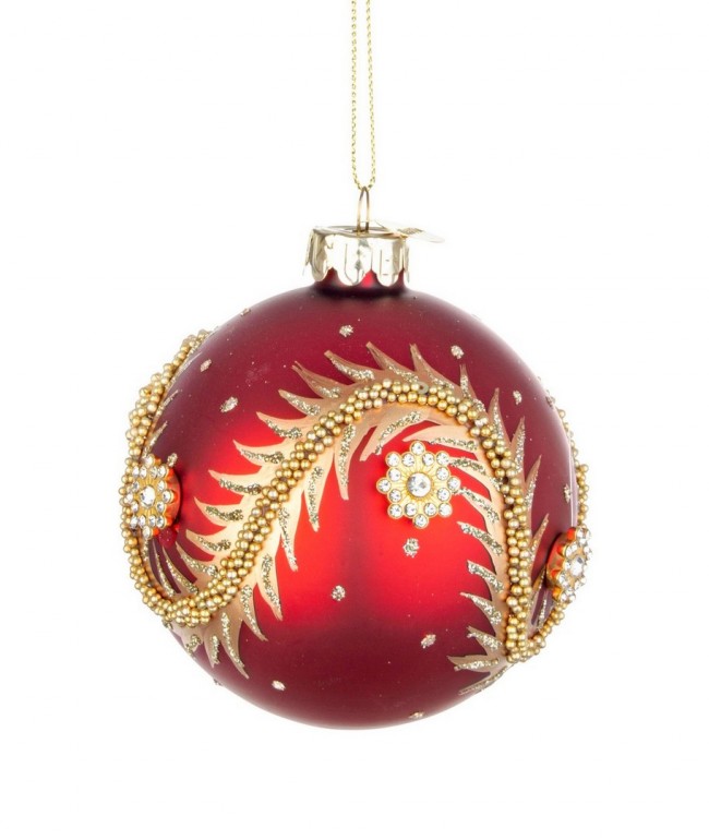 12x Kugel VT Plushy Red Snake D80