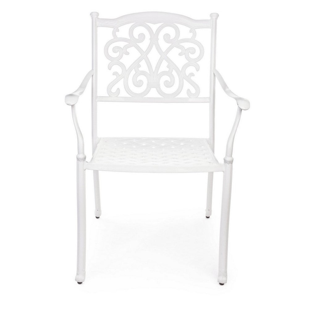 Sedia Mit Bracciolo Ivrea Bianco Da Esterno