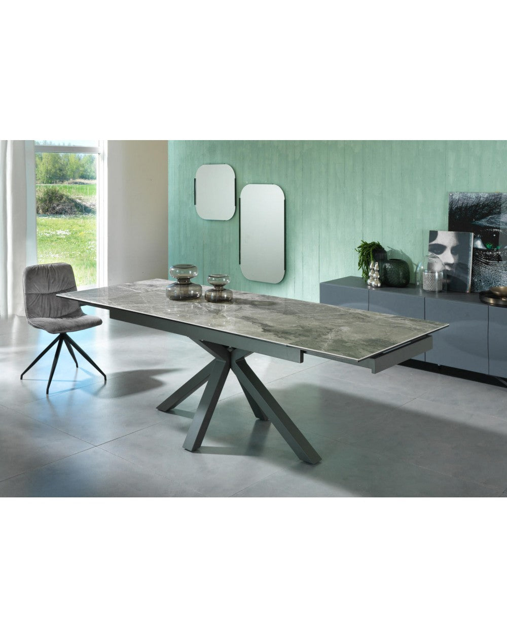Ausziehbarer Tisch 160–240 x 90 cm – Keramik 1