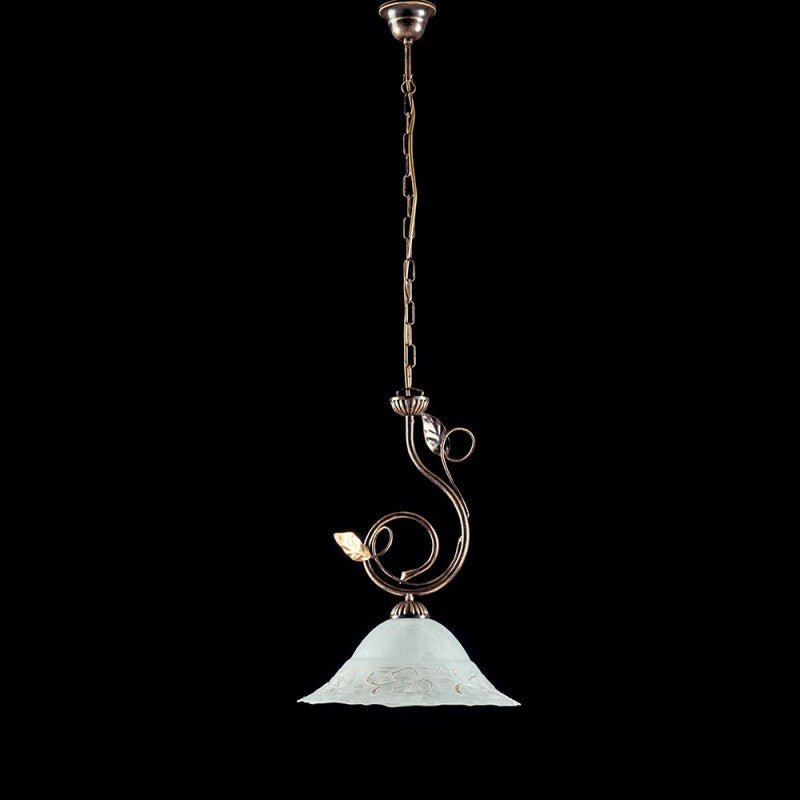 Braunblüte Marrone Oro Blindlichtgläser Bianco 33x h49 cm