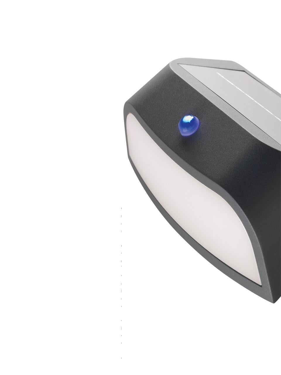 Solar-Wandleuchte 1,7 W LED 4000 K sonnige Graphitlinie