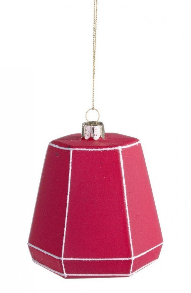 12x Anhänger VT Prisma Form Rot