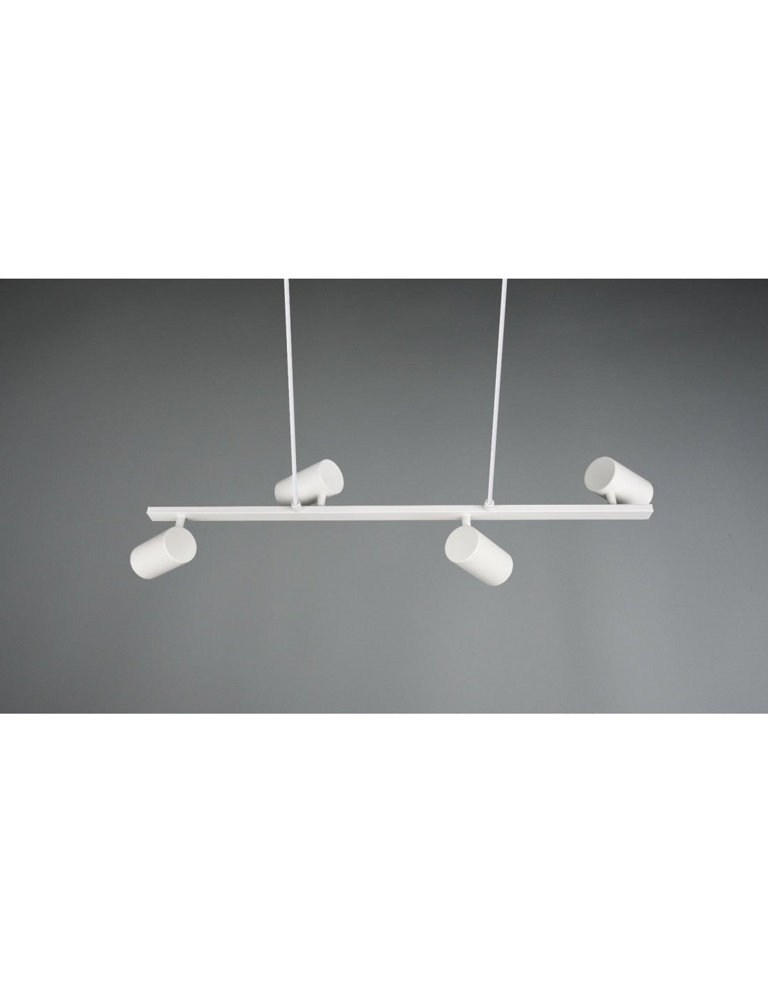 Weiße Aufhängung mit 4 verstellbaren GU10-Strahlern Marley Trio Lighting