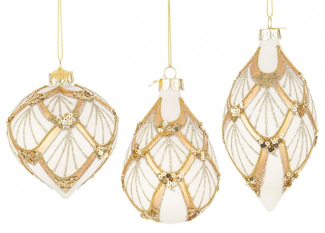 12x Anhänger VT Lux Weißgold