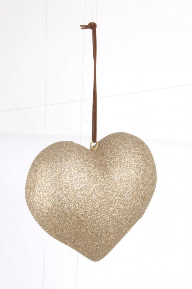 6x Anhänger Victory Heart Champagner L.