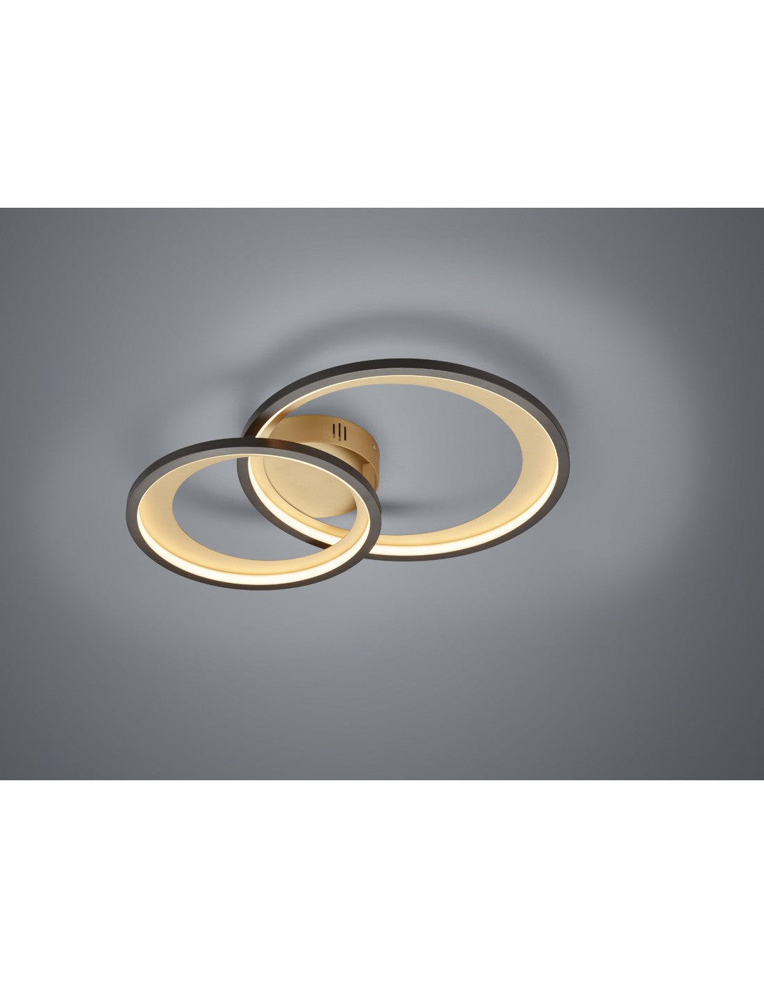 Plafoniera Granada Double-Oro Led Led 29w Dimmerbare L59 cm Trio Lighting