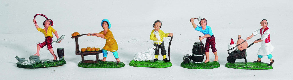 Pastor Double Cm.10 In Busta 6 Muster für die Weihnachtsschalendekoration