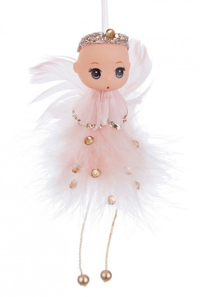 8x Pendaglio Karol Angelo Rosa 8x12H