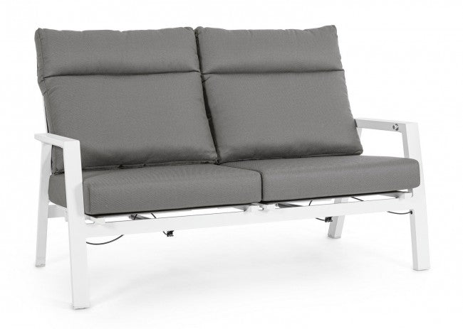 2P Sofa Recl C-C Kledi Weiß Jx11