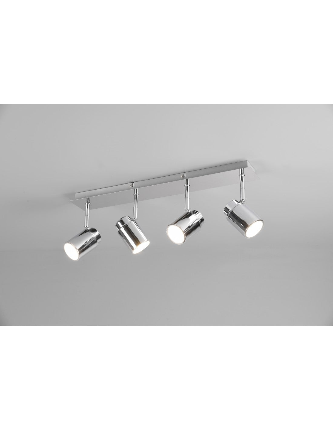 Linear Bar 4 verstellbare Strahler Metall Chrom Angel Trio Lighting