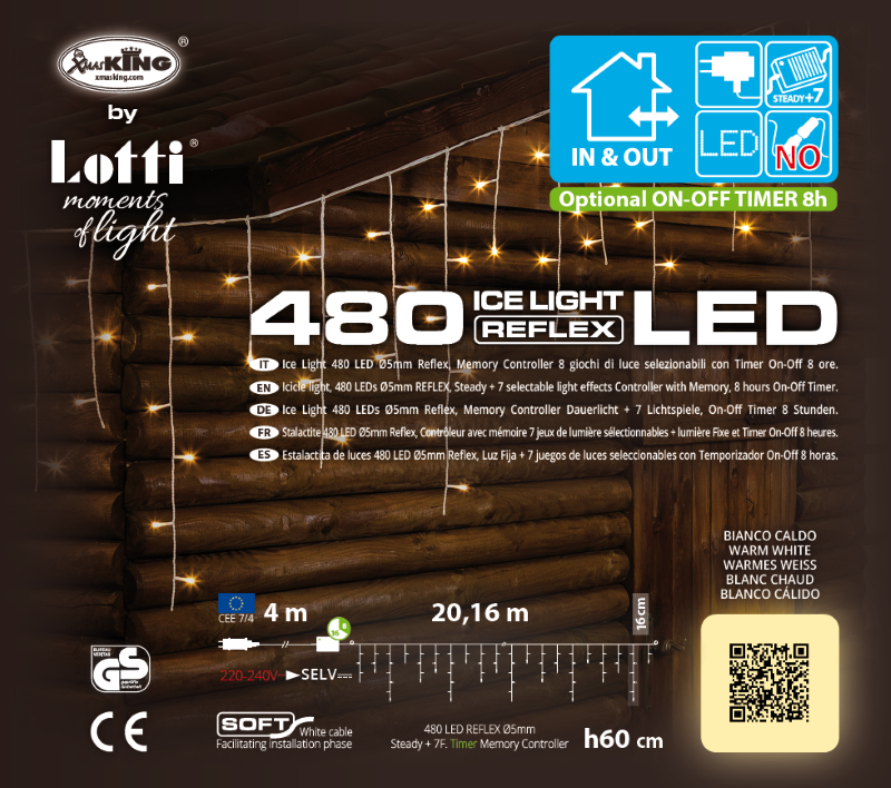 Eislicht WLED 480 LED 20,16 m x H60cm