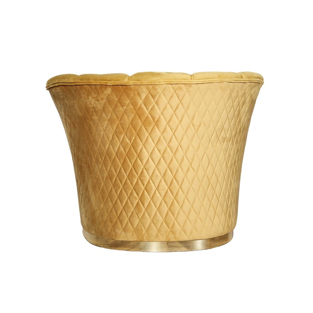 Senffarbener Sessel von Argentario Berger