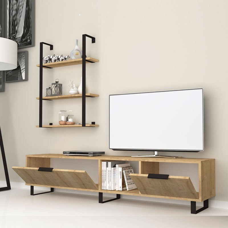 Mobile Port Tv 2 rebellieren mit Bibliothek 3 Cafeteria 180x35xh.40 cm