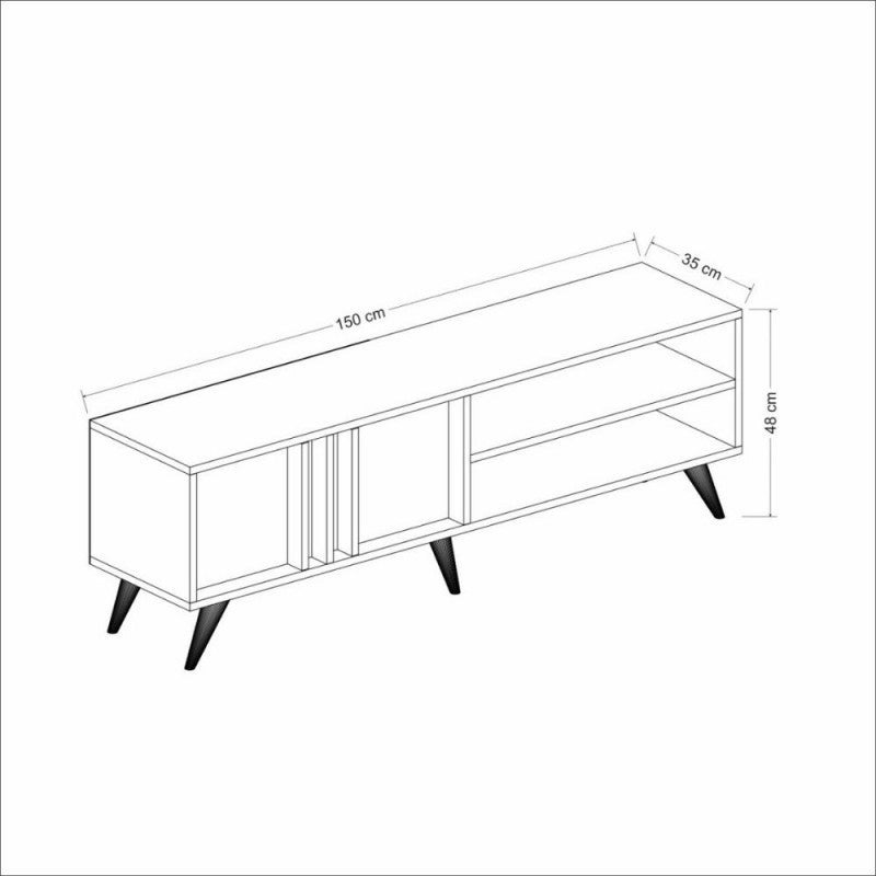 Port 150x35x48h cm-Anthrazit-TV