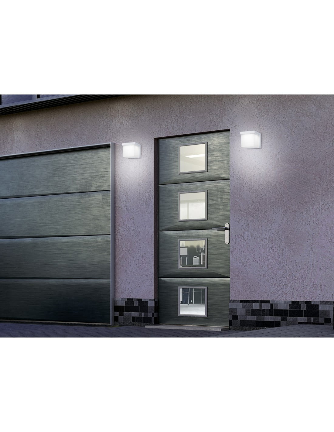 Yangtze LED-Außenwandleuchte IP54 Weiß H11 cm Trio Lighting