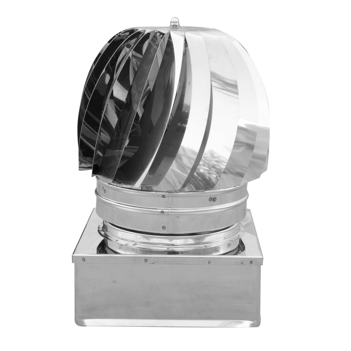 Rauchabzug mit quadratischer Basis aus Edelstahl 320x320