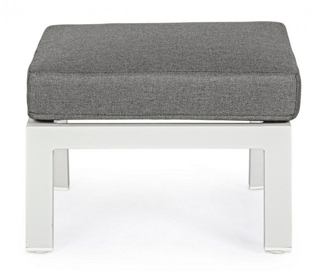 Hocker aus Aluminium mit Kledi Mondkissen