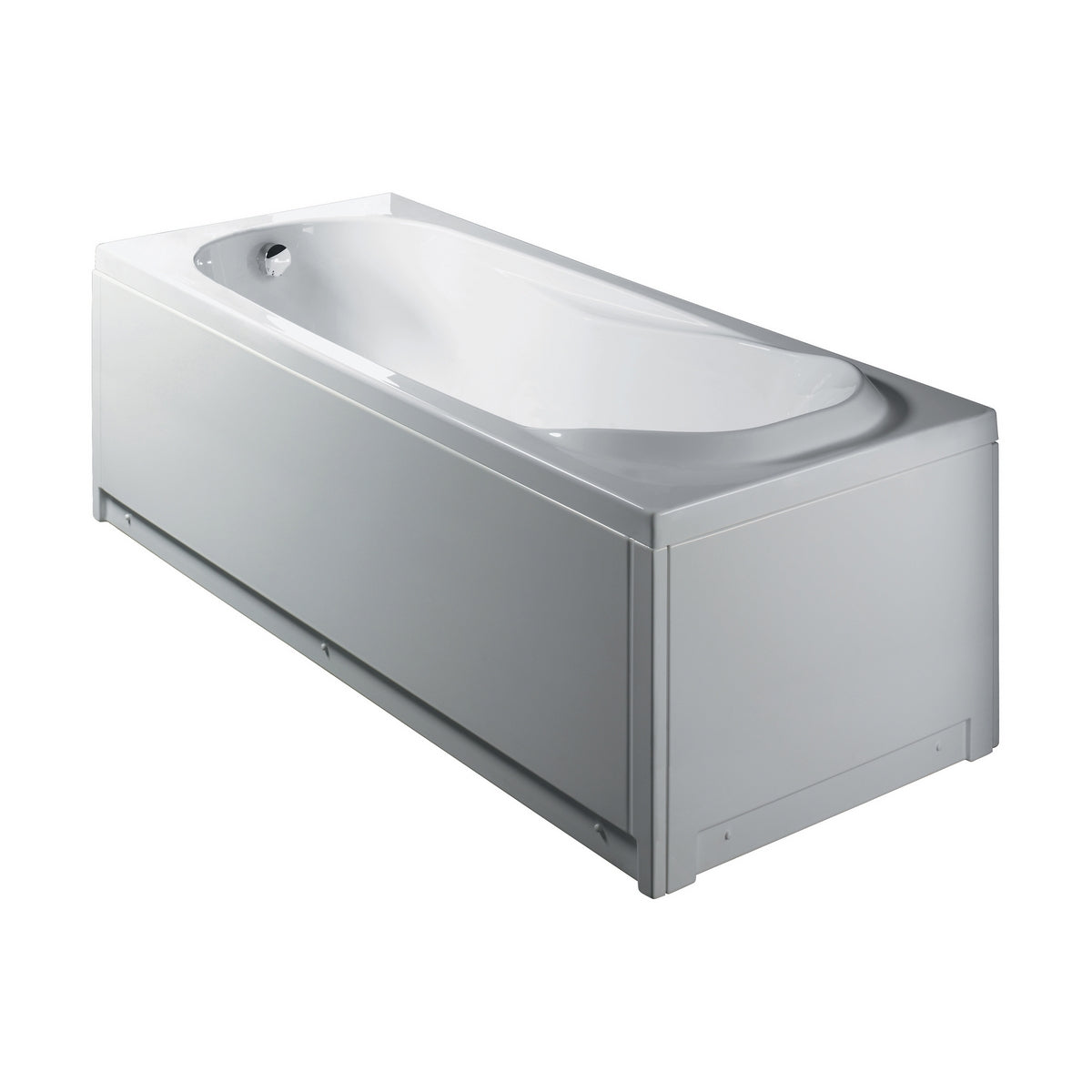 Rechteckige Badewannenschale mit Paneelen – 180x80 cm