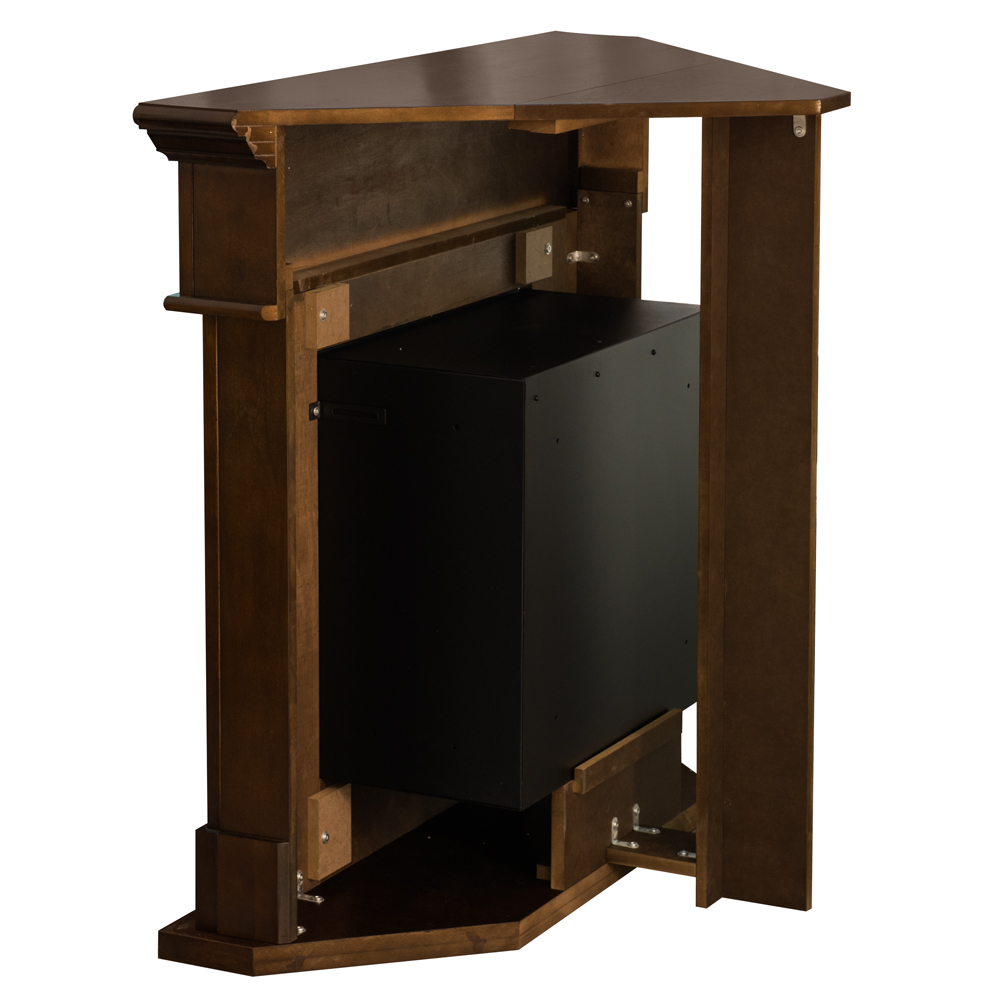 Bioethanol Kamin Eckboden Kamin FORD Braun L110 x P63 x H102