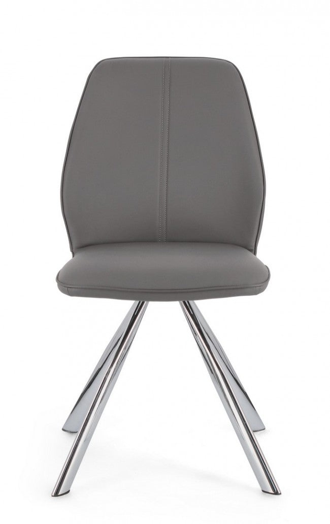 4x Stuhl Maxwell Pu Grau