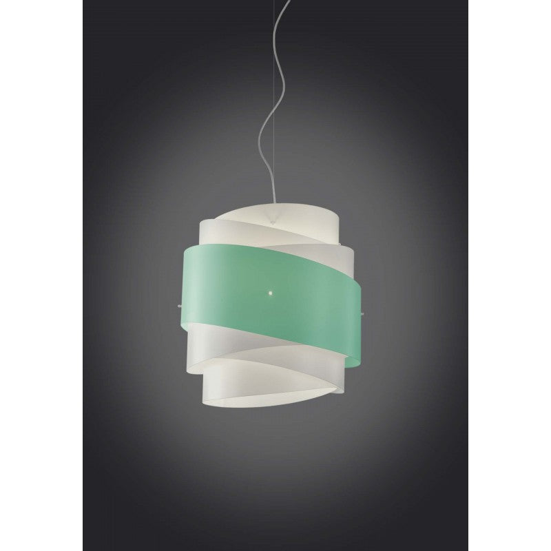 BEA Pendelleuchter, einflammig, Grün, Durchmesser 40 x H39 cm