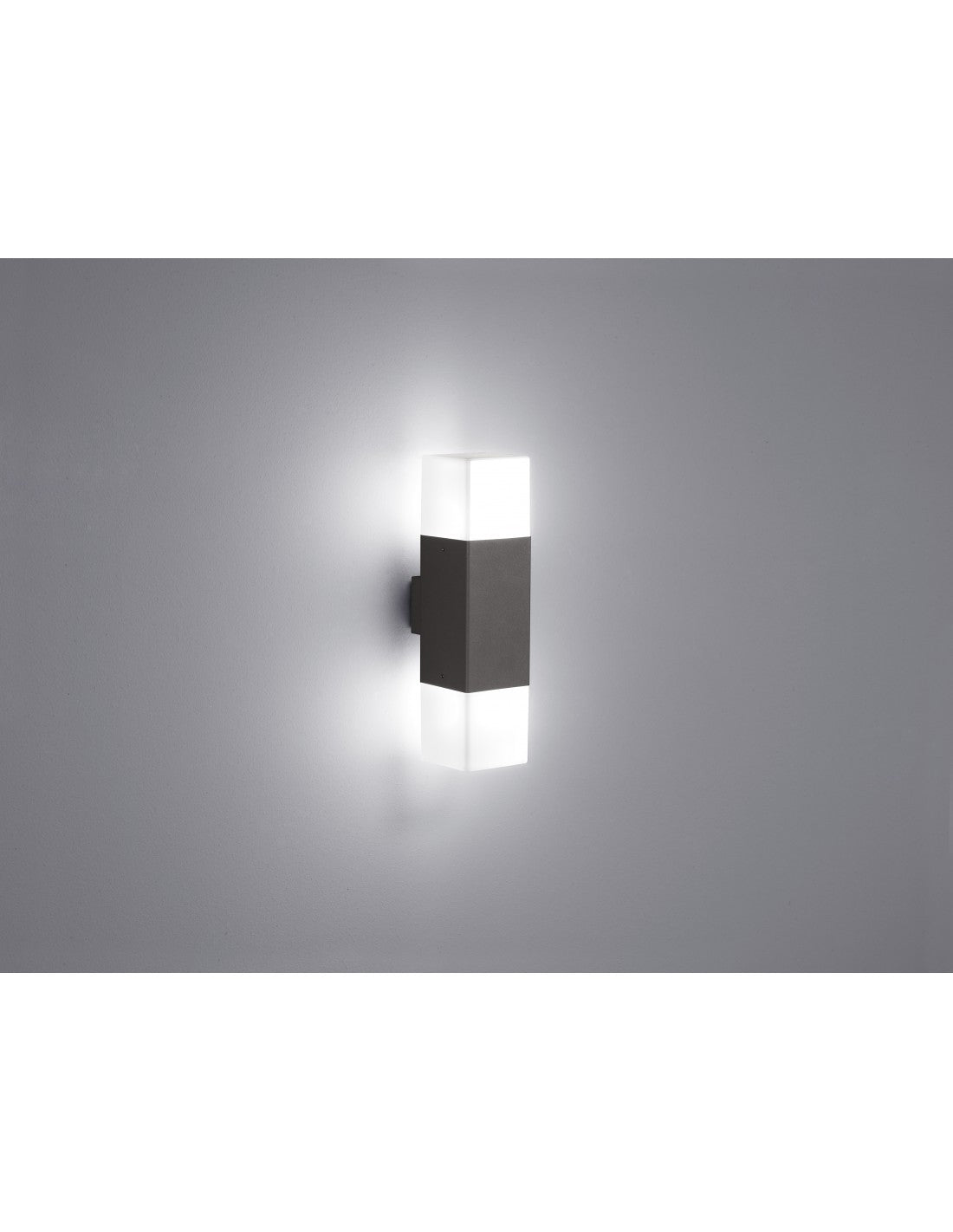 Außenwandleuchte Double Led Hudson Anthrazit Trio Lighting