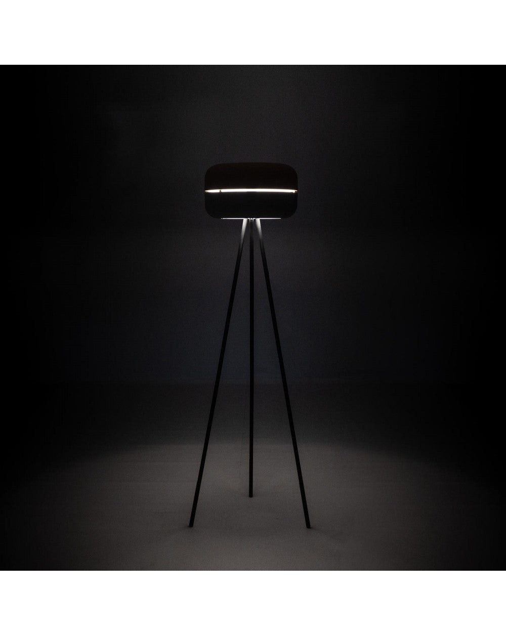 Idra Stehleuchte aus rosa und grauem STS-Metall