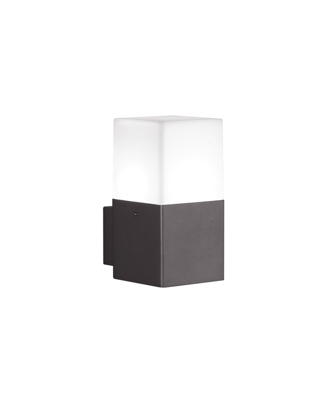 Anthrazitfarbene Veranda-Applikation E14 LED Upward Hudson Trio Lighting