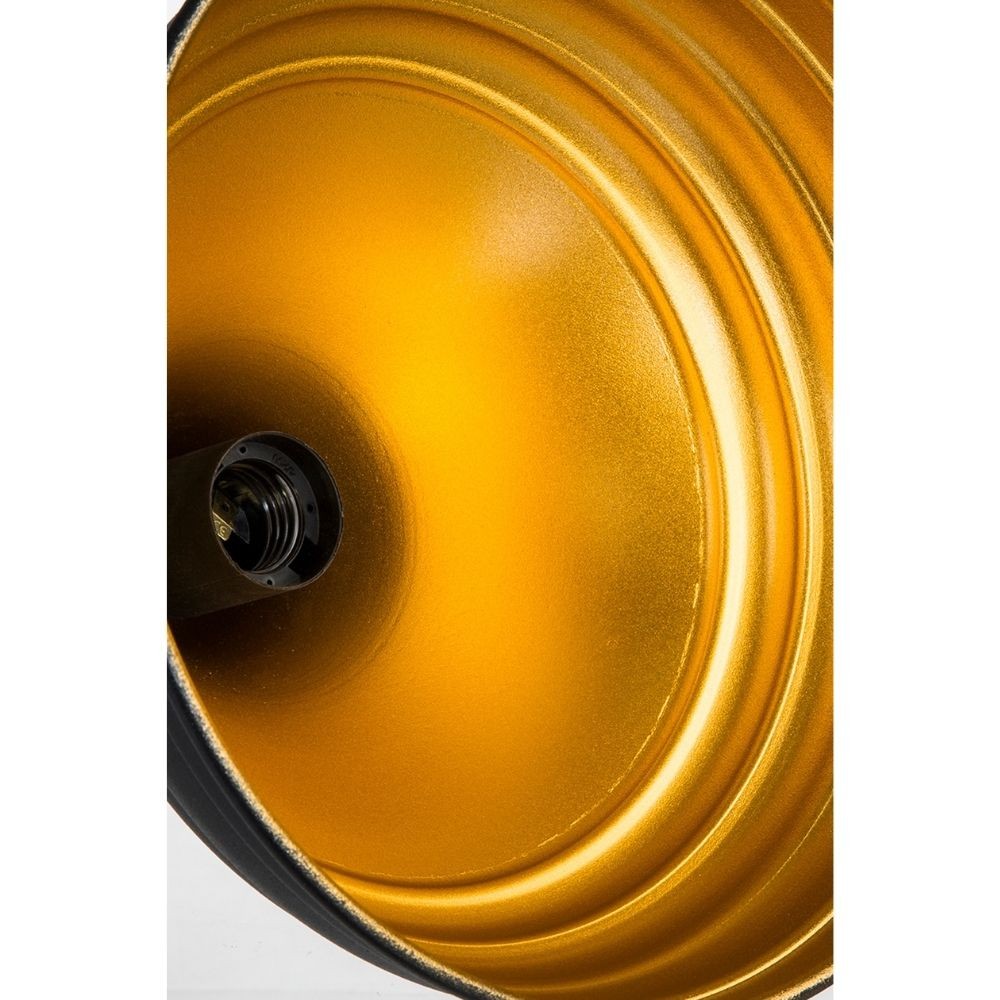 Lampada a sospensione Leda ASZ1338 in metallo nero EFFEZ