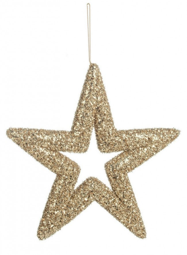 12x Angelica Pendaglio Stella Champagner L.