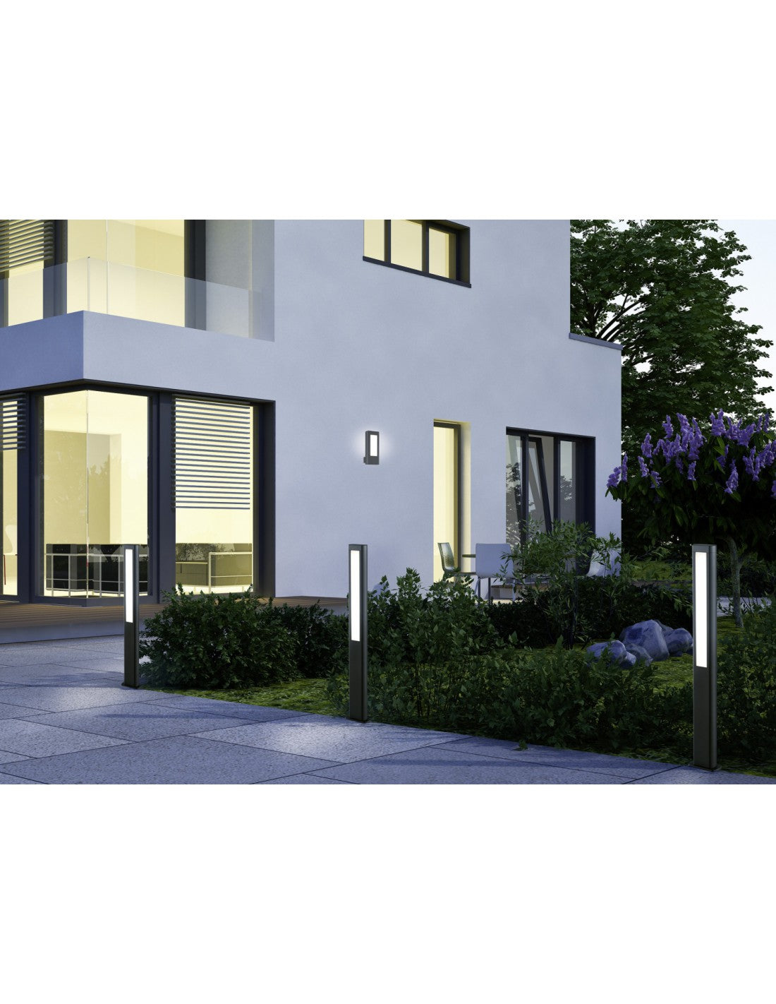 Palo Da Esterno Rhine Led IP54 Anthrazit H100 cm Trio Lighting
