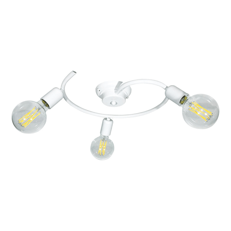 Deckenleuchte 3xE27 Weiß lackierter Rahmen E-Energy Daniela