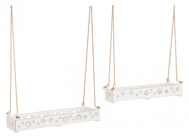 4x Set2 -Tablett für Hilaris Rett Bianco Stella