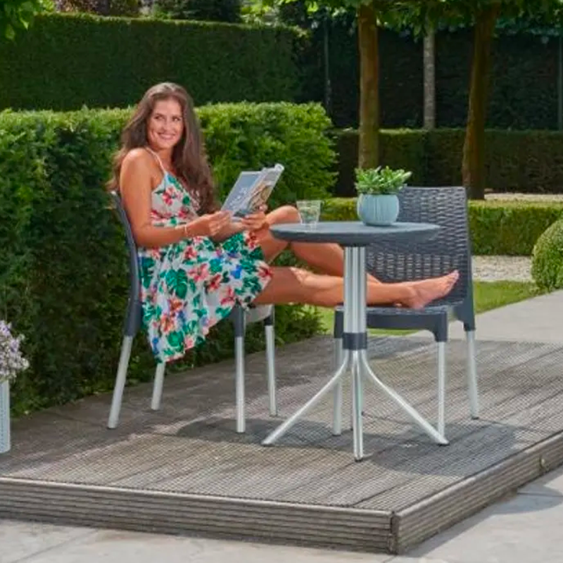 Keter Set aus Bistrot Chelsea Grafite