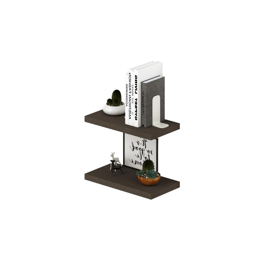 Paar Wandregale Schlammfarbe H2,2x45x23 cm