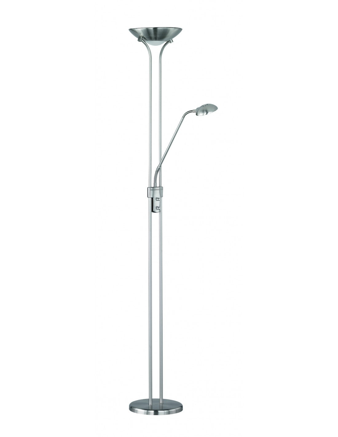 Piantana Spock Led mit Luce Spot, Dimmerbares Nichel Trio Lighting.