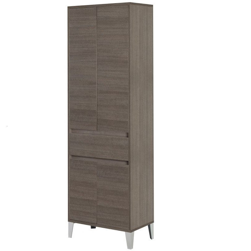 Pormadio Portasciugamani 4 ante Rovere scuro 60x35x h183 cm