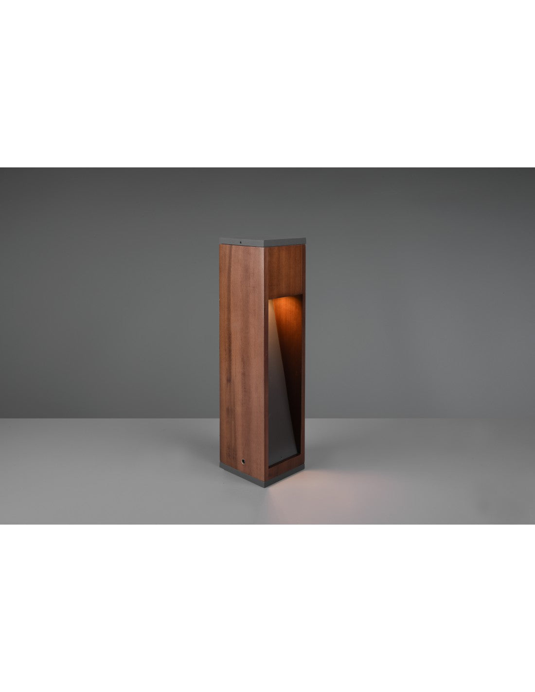 Außenpoller Canning GU10 Naturholz IP54 Trio-Beleuchtung