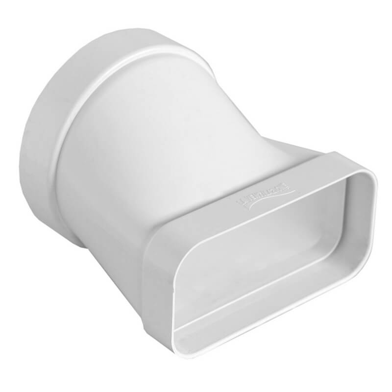 Horizontale Verbindung für Übergang vom runden zum rechteckigen Rohr